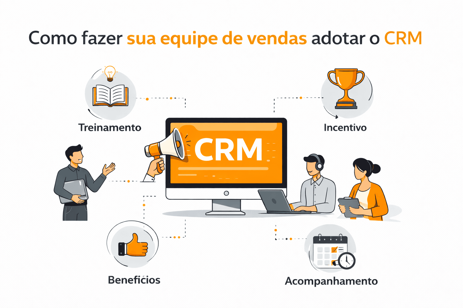 Como fazer sua equipe de vendas adotar o CRM