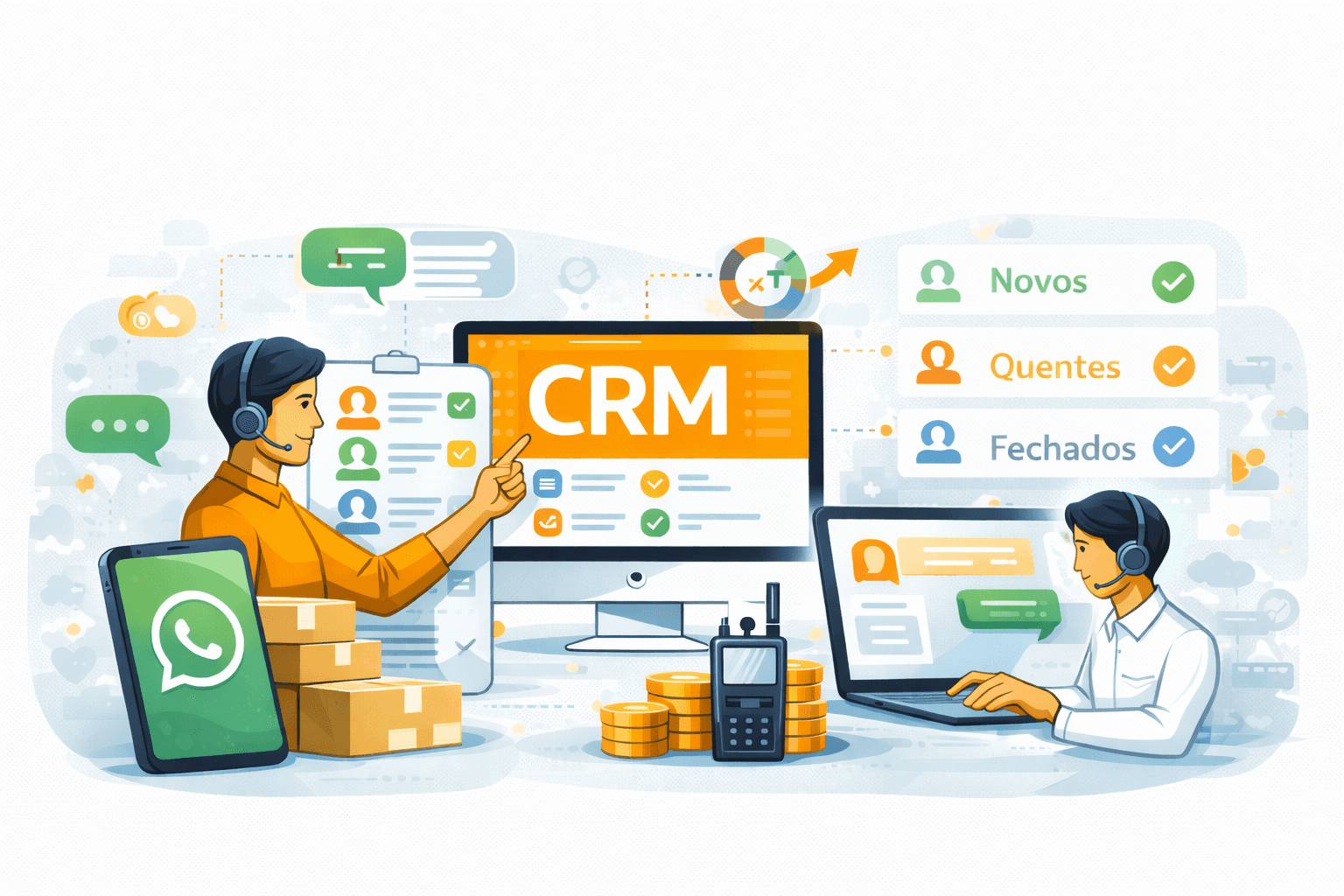 CRM com WhatsApp: como organizar leads e aumentar conversão