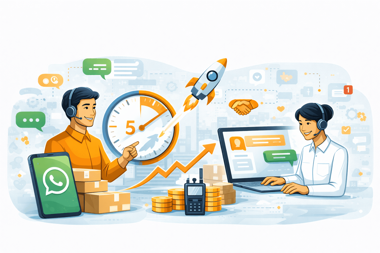 Atendimento rápido vende mais? O impacto dos primeiros 5 minutos no fechamento